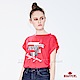 BRAPPERS 女款 連袖印箔寬版短袖T恤-桃紅 product thumbnail 1