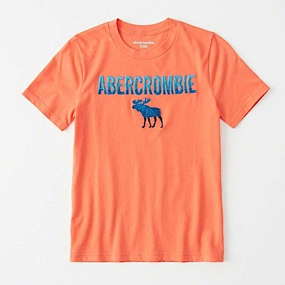 AF a&f Abercrombie & Fitch 小孩 T恤 橘色 0833