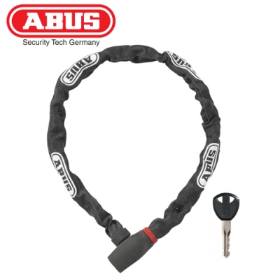 ABUS 德國防盜鎖 uGrip Chain 585/5mm平方硬化鋼鏈單車鑰匙鎖-黑灰