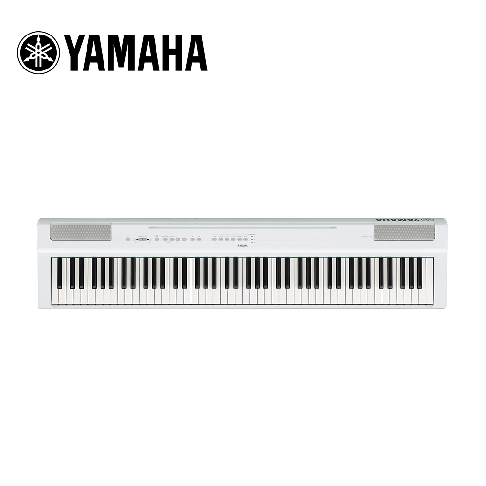 YAMAHA P125 WH 88鍵數位電鋼琴不含琴架組 典雅白色款