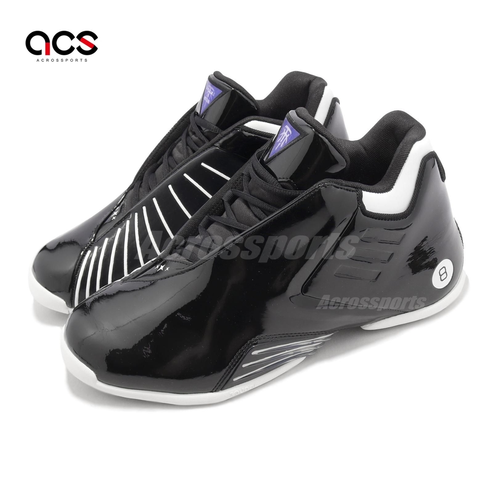 adidas 籃球鞋 TMAC 3 Restomod 黑 白 漆皮 撞球 八號球 男鞋 愛迪達 GY2395