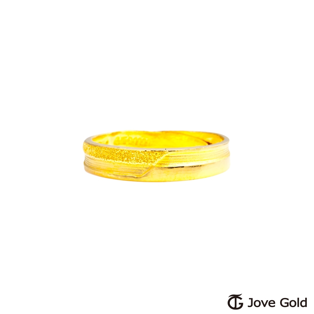 Jove Gold 漾金飾 堅定的心黃金女戒指