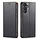 Fierre Shann 真皮紋 Samsung Galaxy S24 (6.2吋) 錢包支架款 磁吸側掀 手工PU皮套保護殼 product thumbnail 1