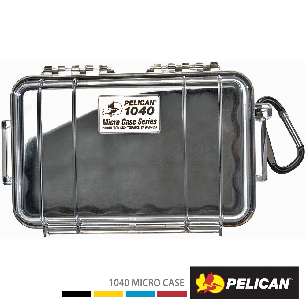 美國 PELICAN 1040 Micro Case 微型防水氣密箱-透明(黑)