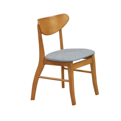 Boden-亞當實木皮面餐椅/單椅(灰色)-43x43x75cm