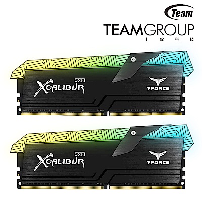 TEAM十銓 XCALIBUR RGB 8G*2 DDR4 4000 桌上型記憶體