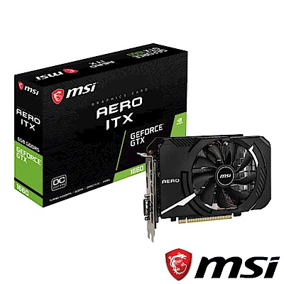 MSI微星 GeForce GTX 1660 AERO 6G OC顯示卡