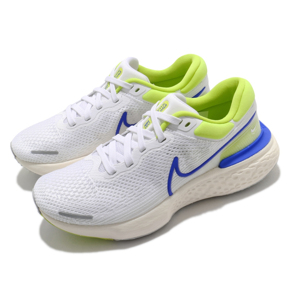 Nike 慢跑鞋 Invincible Run FK 男鞋 ZoomX 氣墊 避震 路跑 健身 球鞋 白 藍 CT2228101