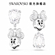 SWAROVSKI 施華洛世奇  Disney Minnie Mouse 水滴形耳環 非對稱設計, 白色, 鍍白金色 product thumbnail 2