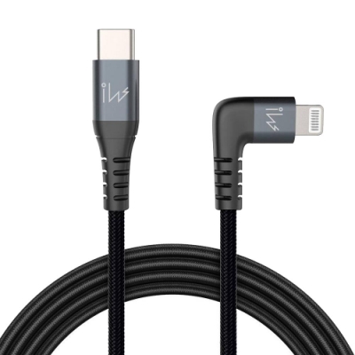 innowatt MFi USB-C To Lightning快速充電編織耐折彎傳輸線