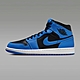 NIKE AIR JORDAN 1 MID 男運動休閒鞋-藍黑-DQ8426401 product thumbnail 1