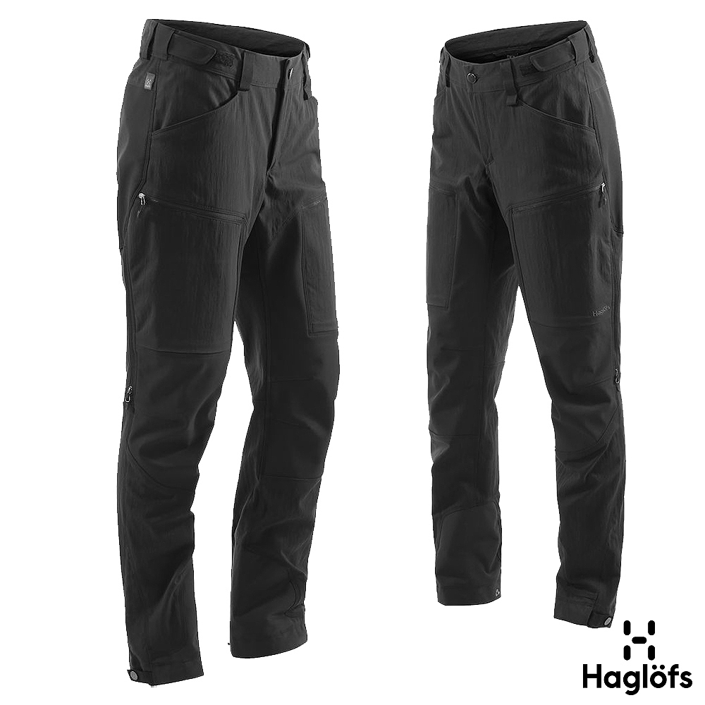 Haglofs 女 Rugged Mountain 耐磨 防潑水 快乾長褲 黑色