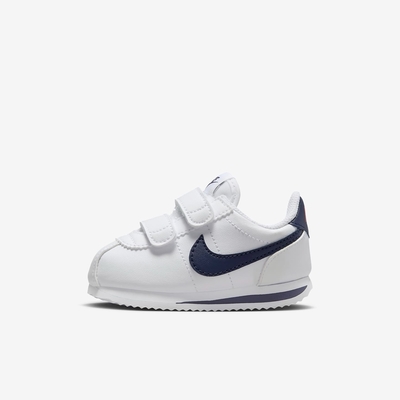 nike cortez basic sl (tdv) 幼童休閒鞋-白藍-904769106