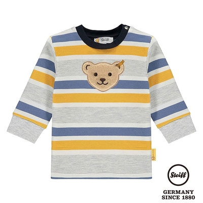 STEIFF德國精品童裝 經典熊頭 條紋長袖T恤 上衣 6個月-1.5歲