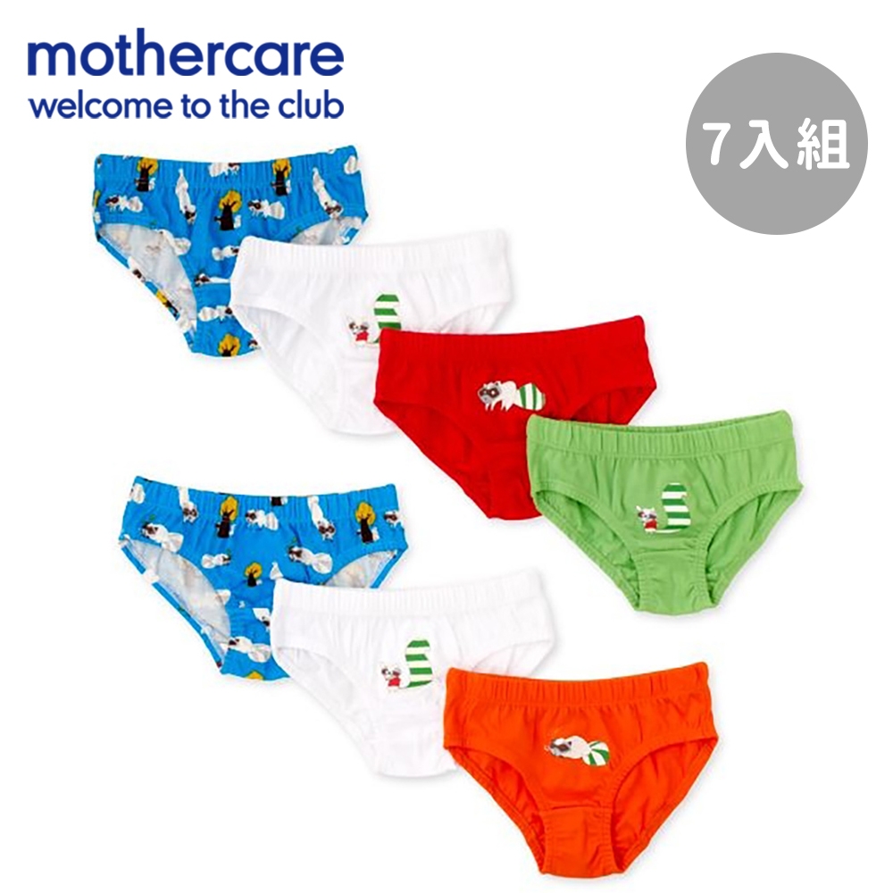 mothercare 專櫃童裝 浣熊三角內褲7入組-男童 (6-9歲)