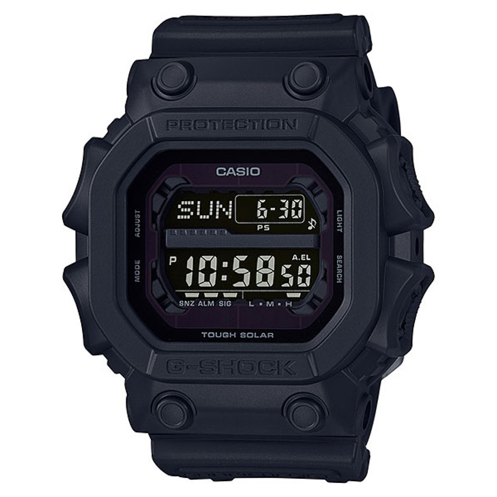 CASIO 卡西歐 G-SHOCK 太陽能防震霸氣電子錶-黑_GX-56BB-1/53.6mm