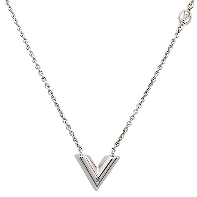 Louis Vuitton V Essential v supple necklace (M63197, M00857)