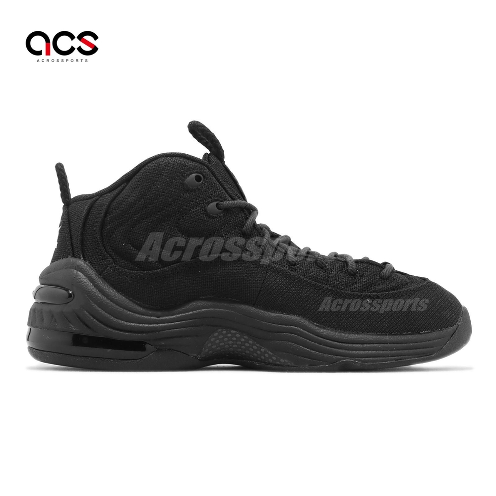 Nike 休閒鞋Air Penny II SP 男鞋女鞋黑Stussy Black 麻布中筒DQ5674