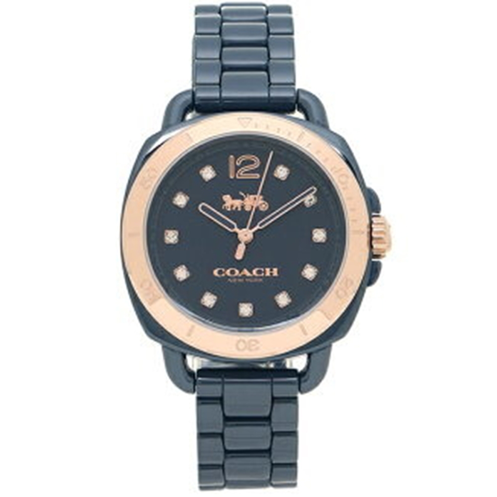 COACH (14502753) 經典陶瓷女腕錶x藍色x24mm