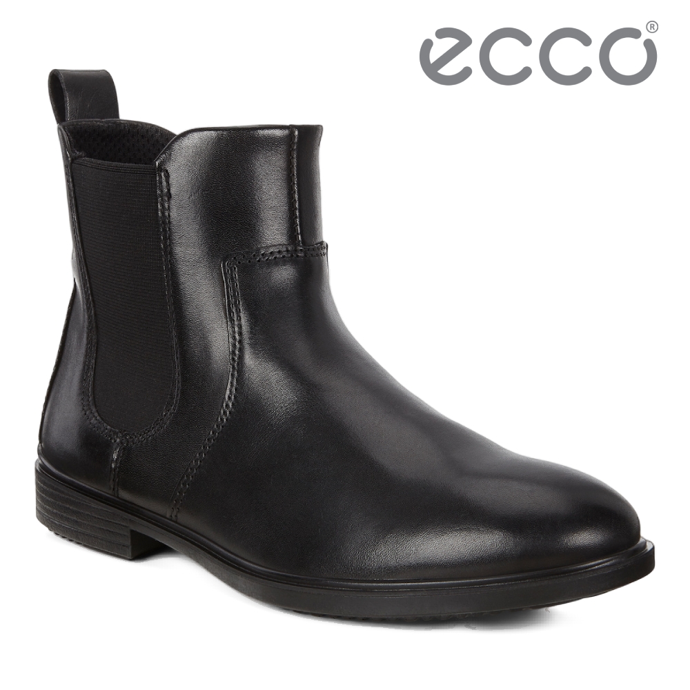 ECCO TOUCH 15 B 經典英式切爾西平底短靴 網路獨家 女鞋 黑色