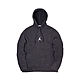 Nike 帽T Fleece Pullover Hoodie 男款 喬丹 飛人 水洗抓絨面料 做舊 連帽 黑 白 DA9861-010 product thumbnail 1