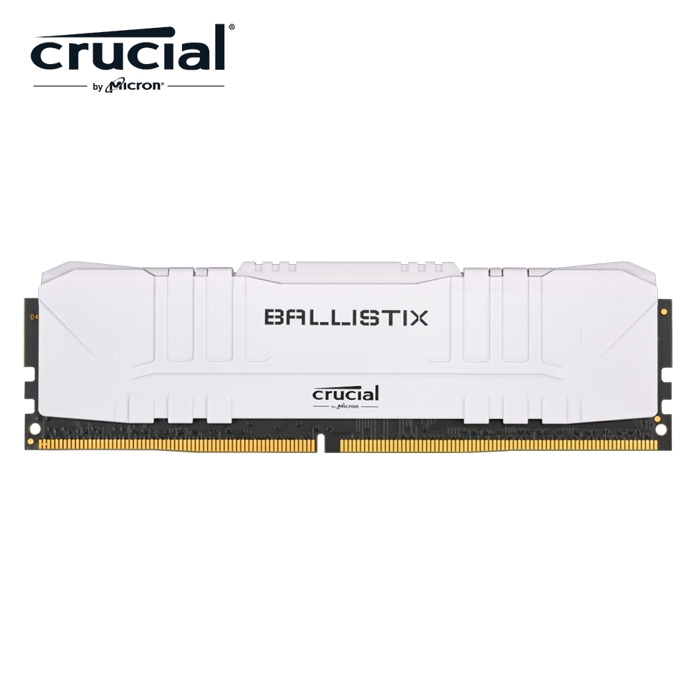 Micron Crucial Ballistix D4 3200/16G(白)(單支包) 桌上型記憶體 (美光超頻E-Die)