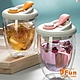 iSFun 防傾倒杯蓋 隨手防燙雙層玻璃水杯380ML 3色可選 product thumbnail 1
