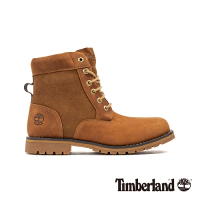 Timberland 男款中棕色全粒面革經典靴|6851B