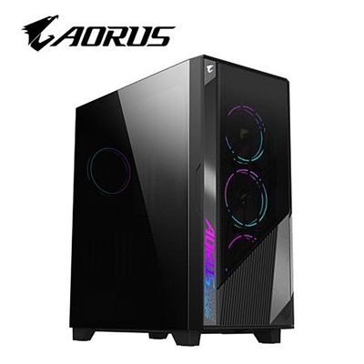 GIGABYTE 技嘉 AORUS C500 GLASS 電腦機殼(鋼化玻璃側透 E-ATX機殼(GB-AC500G ST/GPU-42cm/CPU-19cm)