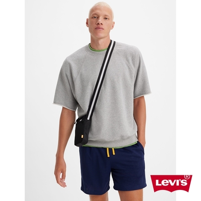 Levis Gold Tab金標系列 男款 重磅寬短袖素T恤 / 彈性微收下擺 / 375GSM厚棉 麻花灰