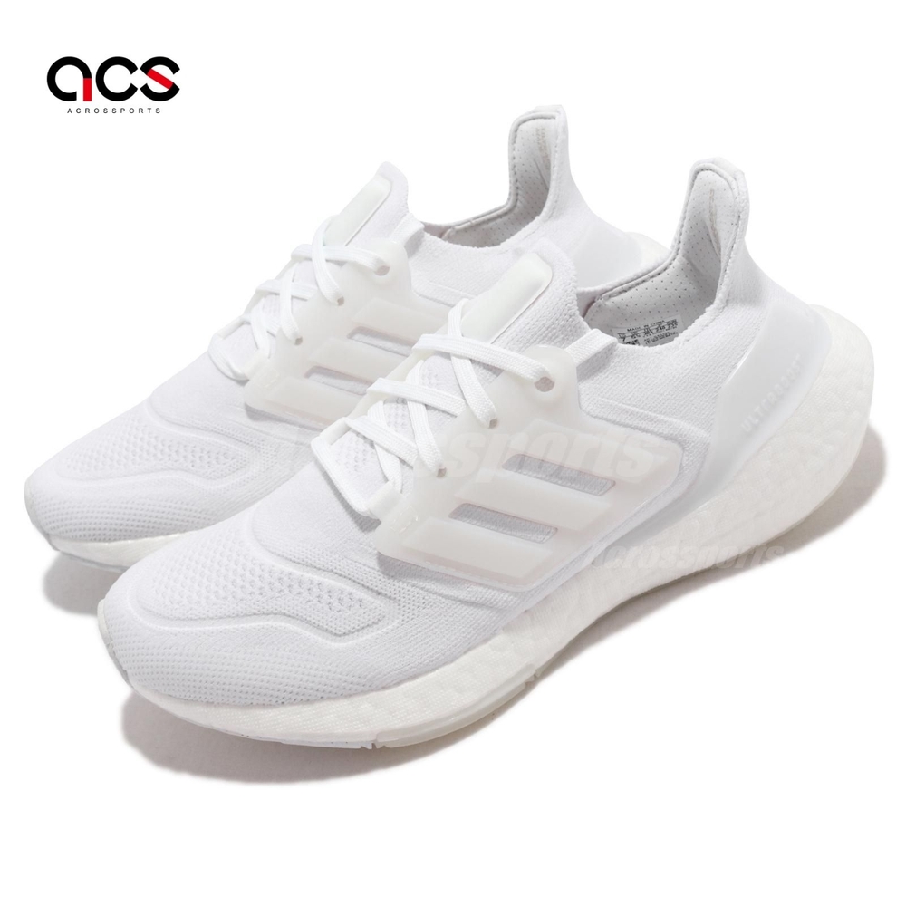 adidas 慢跑鞋 Ultraboost 22 W 運動 女鞋 愛迪達 避震 襪套 包覆 路跑 球鞋 全白 GX5590