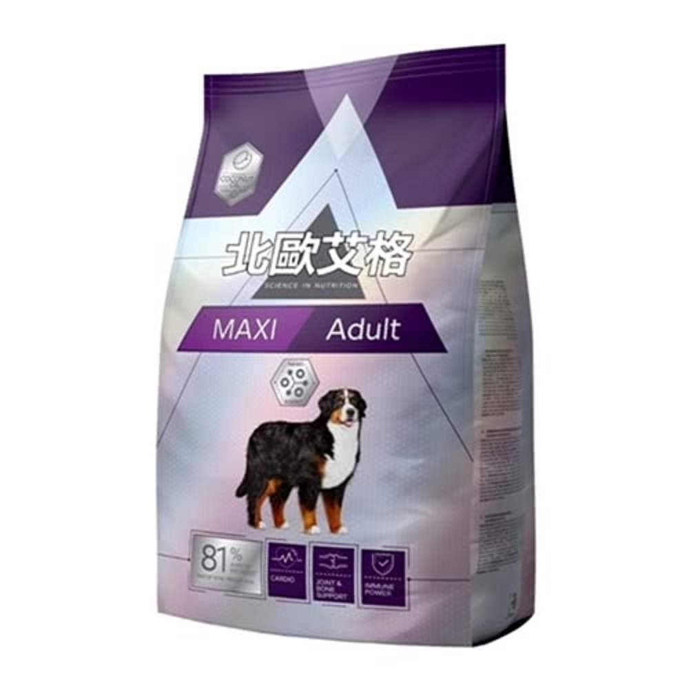 【2入組】北歐艾格-大型成犬專用 飼料BEI OU AI GE Maxi Adult 2.8kg 第二件贈送我有肉*1包