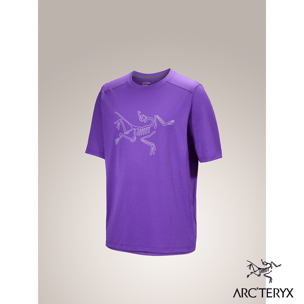 Arcteryx 始祖鳥 男 Cormac Logo 快乾短袖圓領衫 雜紫羅蘭