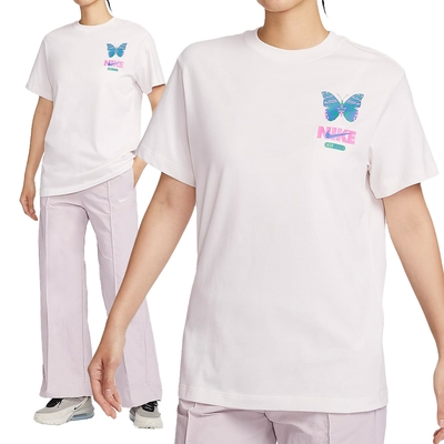 Nike DNU AS W NSW TEE OC 2 BF AMD 女款 白色 蝴蝶 圖案 短袖上衣 FQ8874-030