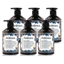 【時時樂限定】Arenes 孔雀石植萃香氛沐浴露 500ml(6入組)