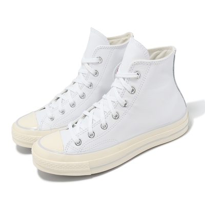 Converse 休閒鞋 Chuck 70 HI 男鞋 女鞋 白 米白 1970 奶油底 皮革 三星標 情侶鞋 A07201C