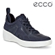 ECCO SOFT 7 WEDGE W 時尚運動風厚底增高休閒鞋 女鞋 午夜藍 product thumbnail 1