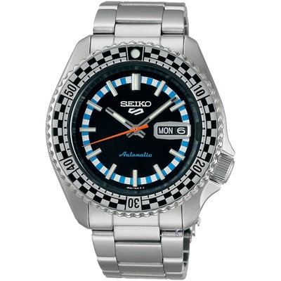 SEIKO 精工 5 Sports 賽車風格 機械腕錶-4R36-15K0D/SRPK67K1