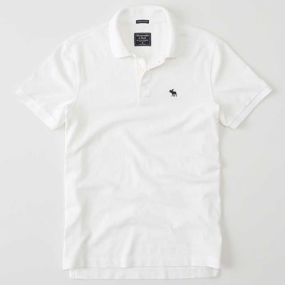 AF a&f Abercrombie & Fitch POLO 白色 0906