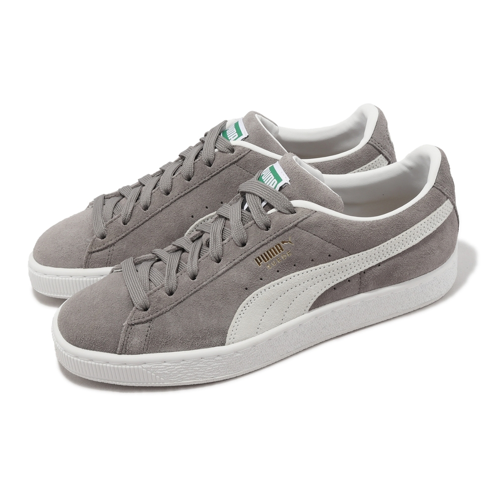 Puma 休閒鞋 Suede Classic XXI 男鞋 女鞋 灰 白 撞色 麂皮 環保材質 經典 37491507