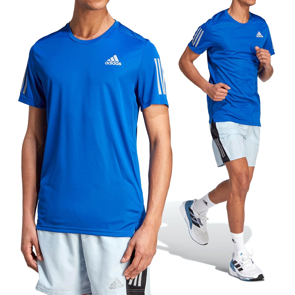 Adidas Own The Run Tee 男款 藍色 運動 慢跑 排汗 吸濕 上衣 短T 短袖 IM2528