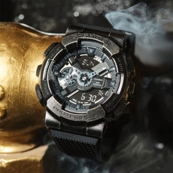 CASIO 卡西歐 G-SHOCK 工業風仿舊金屬雙顯手錶 新年禮物 GM-110VB-1A
