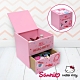 【百科良品】Hello Kitty 凱蒂貓 掀蓋雙層單抽盒 珠寶盒 飾品收納 美妝收納盒 product thumbnail 1