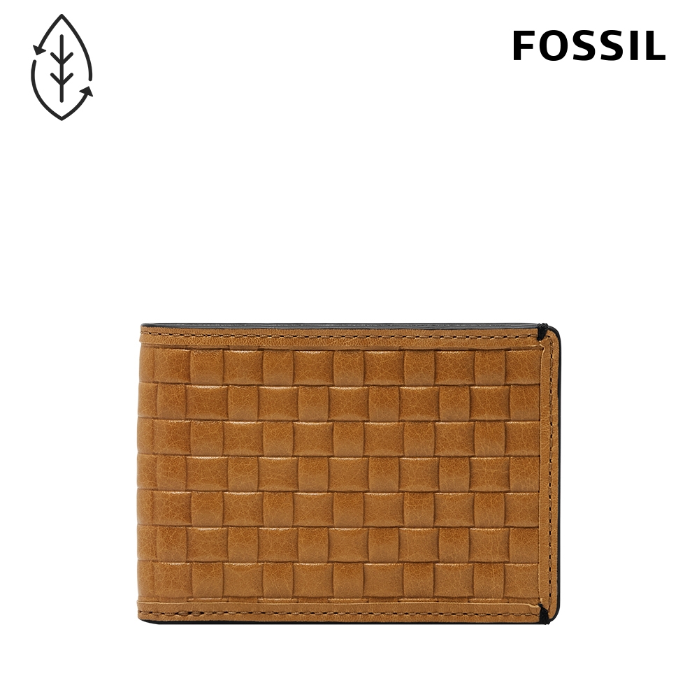FOSSIL Bronson 輕巧型真皮皮夾-淺棕色 ML4502264