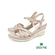GREEN PINE夏日編織楔形涼鞋粉紅色(00141528) product thumbnail 1