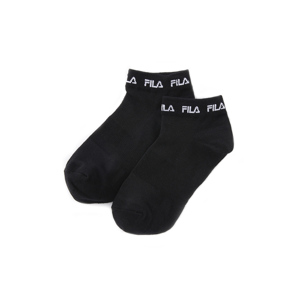 FILA 基本款棉質踝襪-黑 SCX-5000-BK