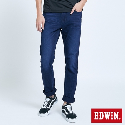 EDWIN 迦績EJ2棉感小直筒牛仔褲-男-酵洗藍