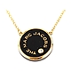 MARC JACOBS The Medallion 金琺瑯鑽飾圓牌項鍊(黑色) product thumbnail 1