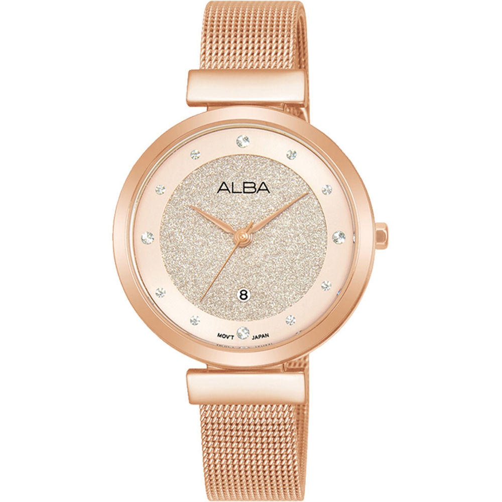 ALBA 雅柏 Fashion系列 閃耀米蘭帶時尚腕錶-32mm(VJ22-X403P/AH7CA0X1)