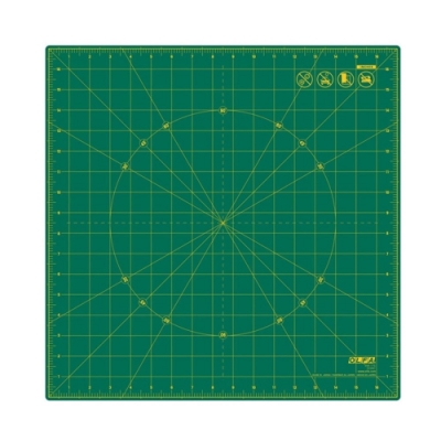 日本OLFA可360度旋轉切割墊板 美工作墊RM-17S模型桌墊(可節省空間;17吋X17吋)裁切布墊工藝墊